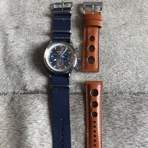 Jack Mason Stainless Steel Chronograph Nylon Watch